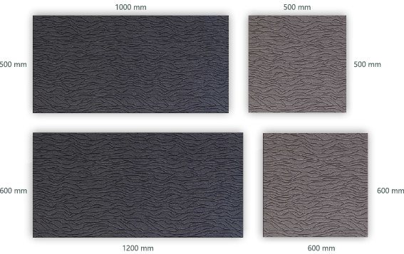Mogu Wall Dimensions